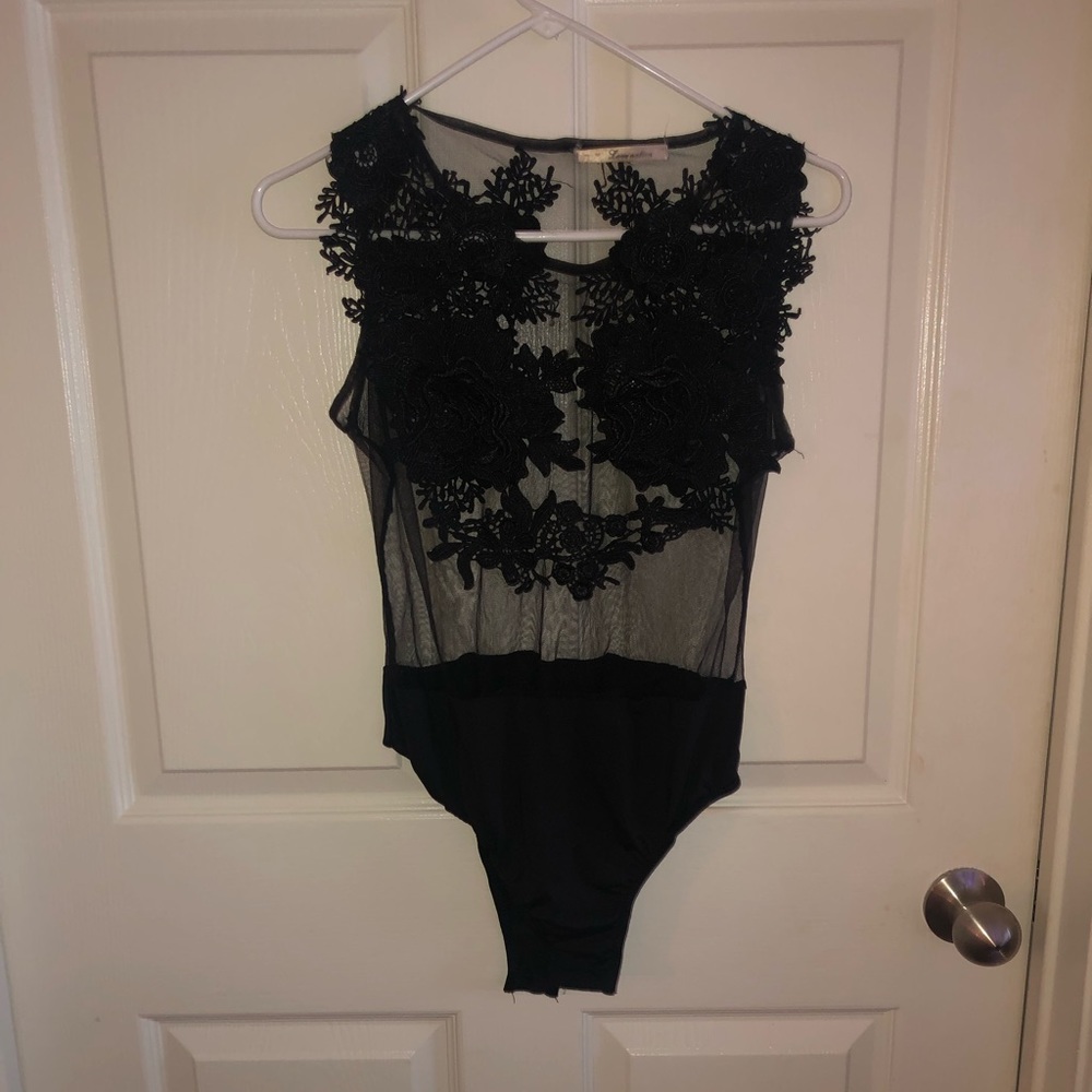 Lace sheer bodysuit